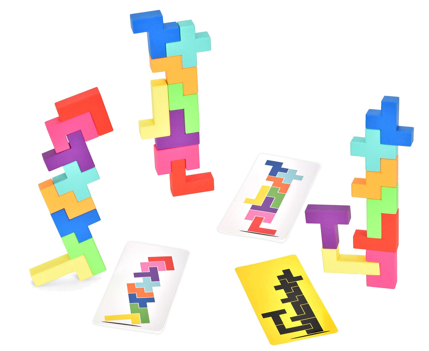 BUILDZI by TENZI - Fast Stacking Block Game for the Whole Family | 2-4 Players, Ages 6-96