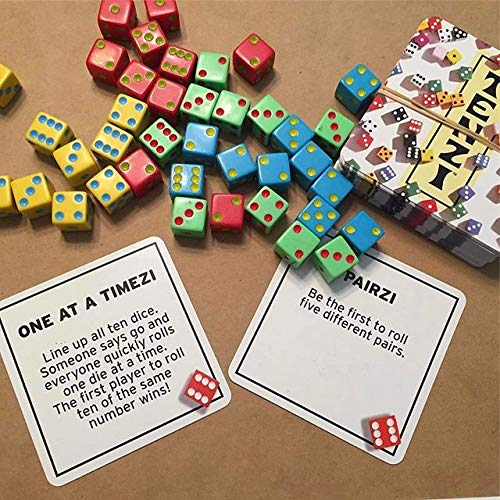 TENZI 77 Ways to Play Add-on Card Set – The Dice Party Game (Ages 7–97)