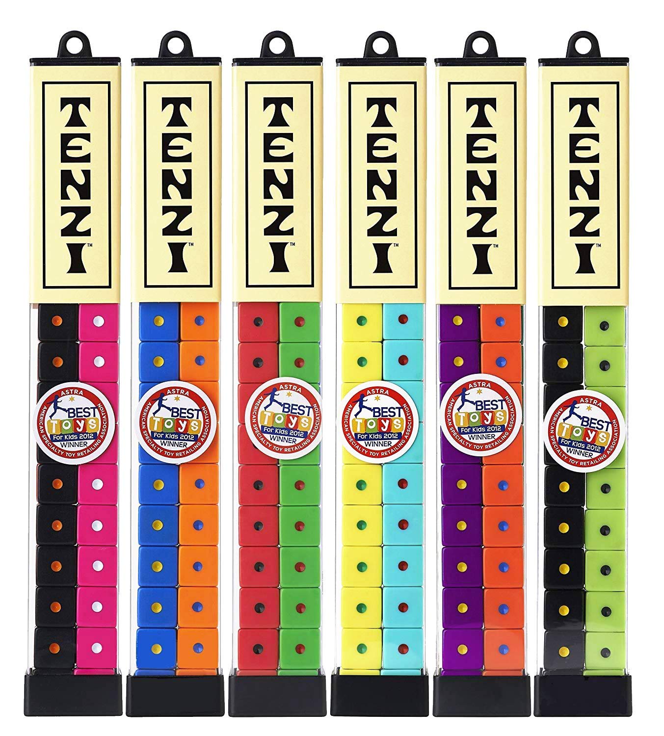TENZI Dice Party Game - Fast Family Fun with 40 Dice & Storage Tube