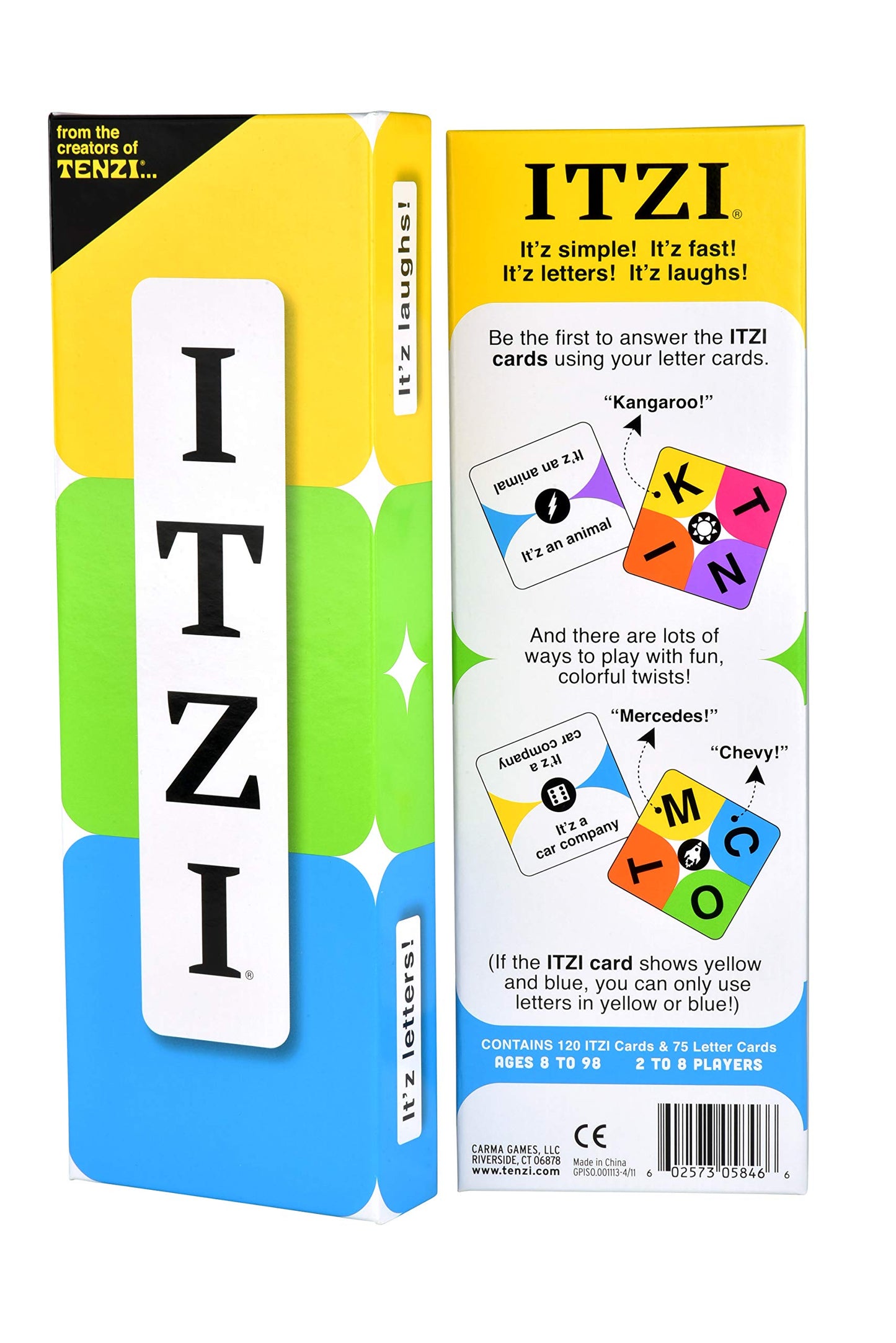 TENZI ITZI – Fast, Creative Word Matching Card Game for 2–8 Players (Ages 8–98)