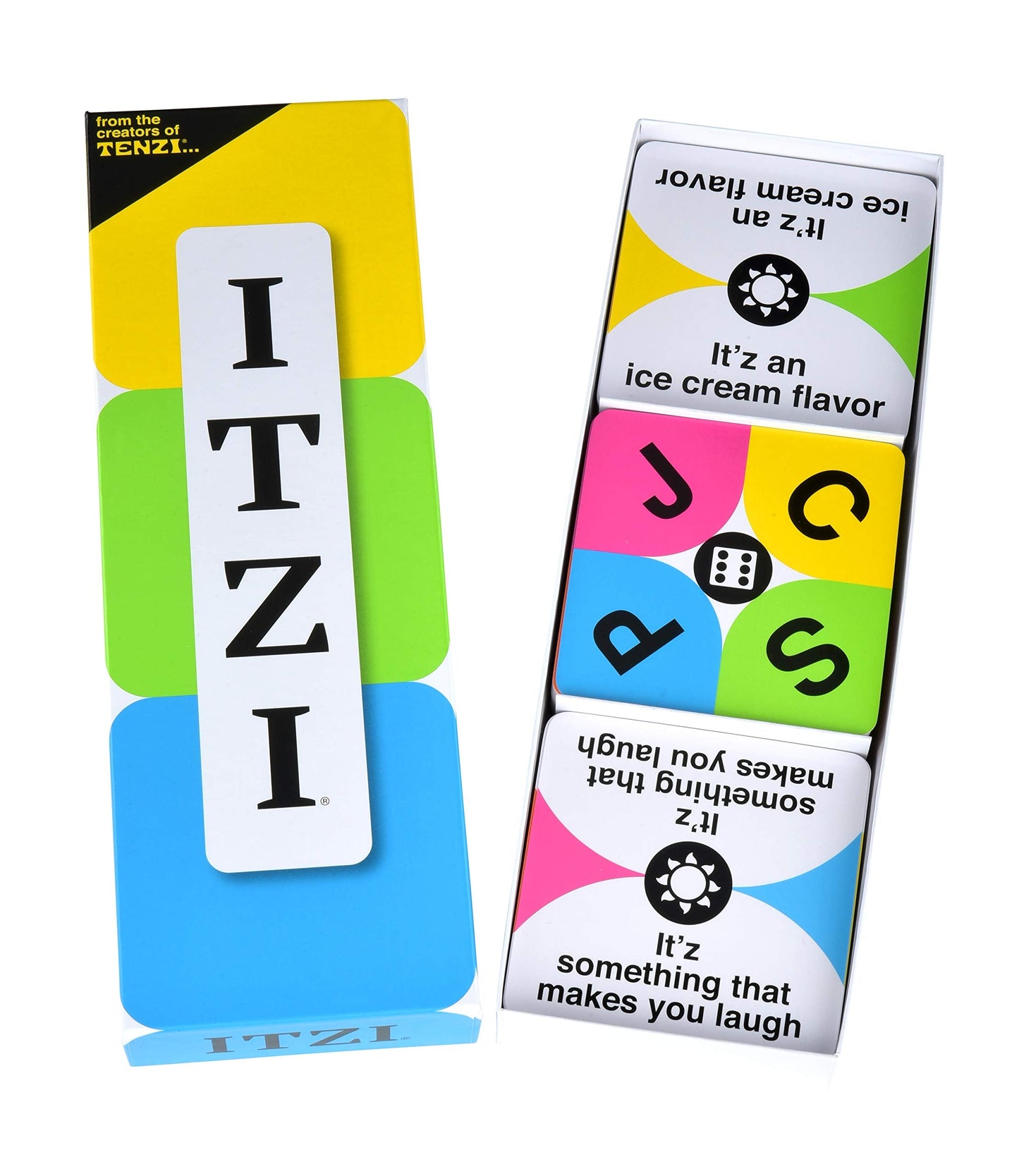 TENZI ITZI – Fast, Creative Word Matching Card Game for 2–8 Players (Ages 8–98)