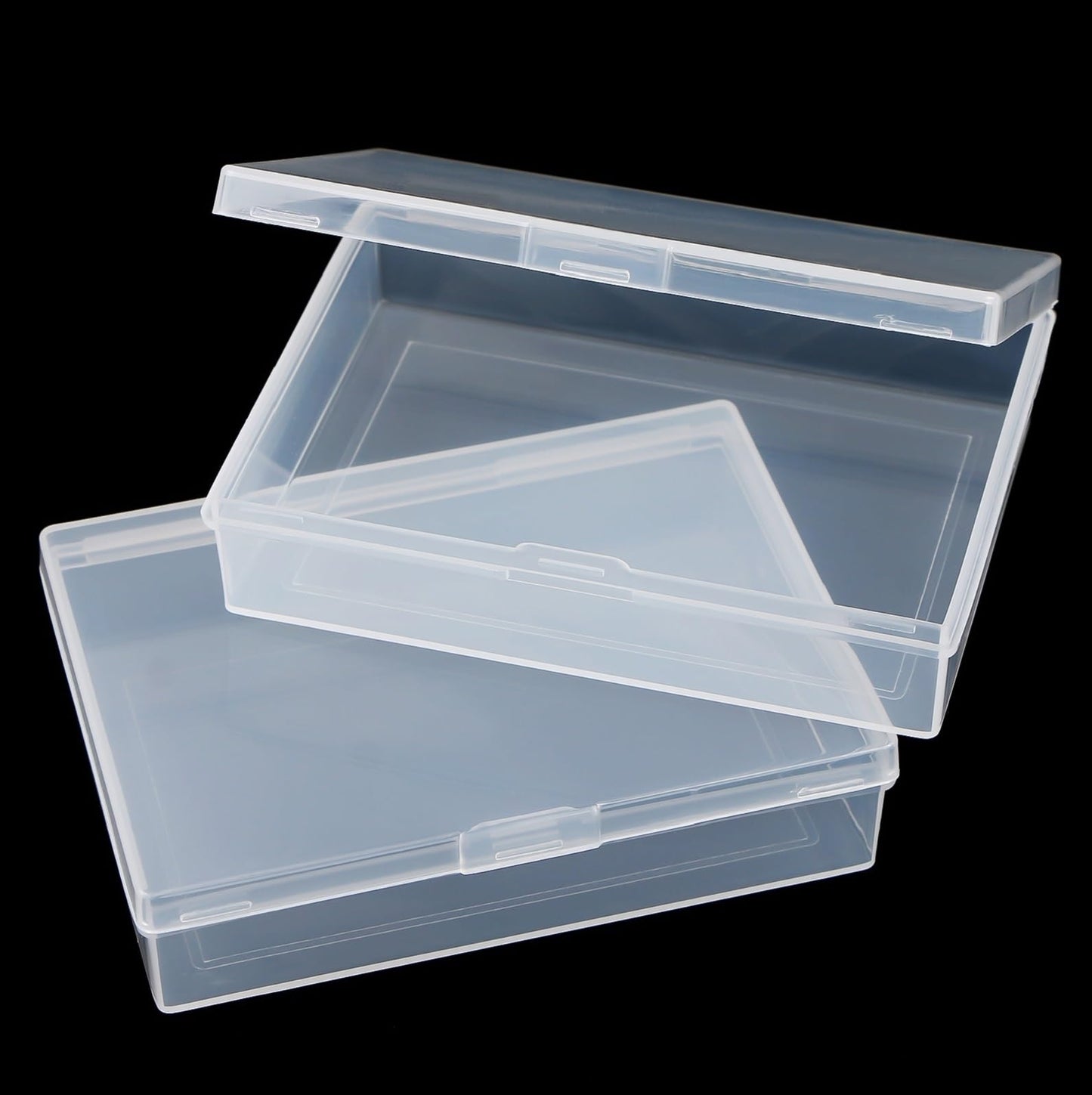 Teqooza Playing Card Case Box – Clear 2-Pack, 3.6 x 2.6 x 0.8 in Card Storage