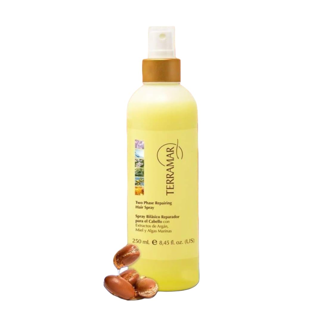 Terramar Two-Phase Hair Spray with Argan, Honey & Seaweed – 8.45 fl oz