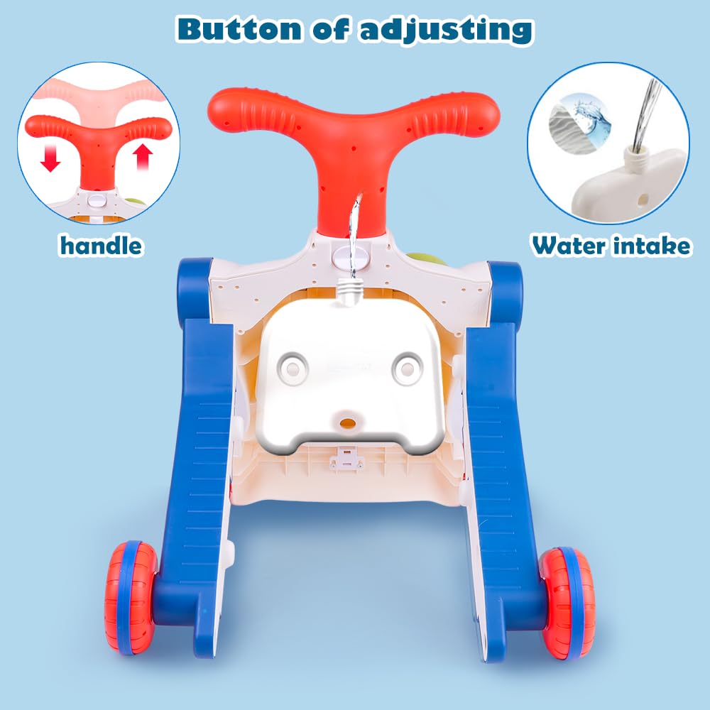 Terramus 5-in-1 Baby Walker: Sit-to-Stand Toy with 5 Modes for Toddlers 6–60 Months