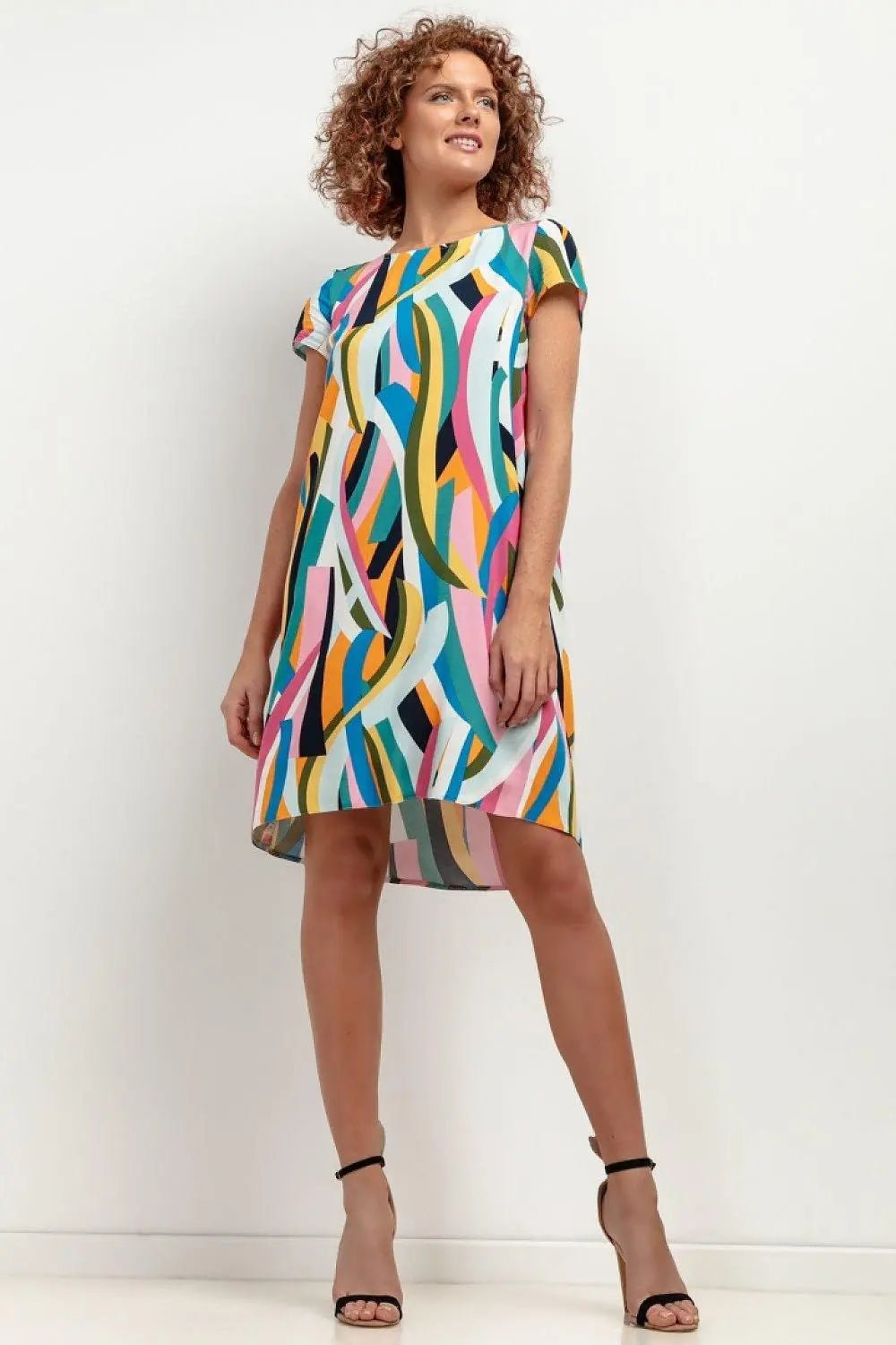 Tessita patterned viscose dress