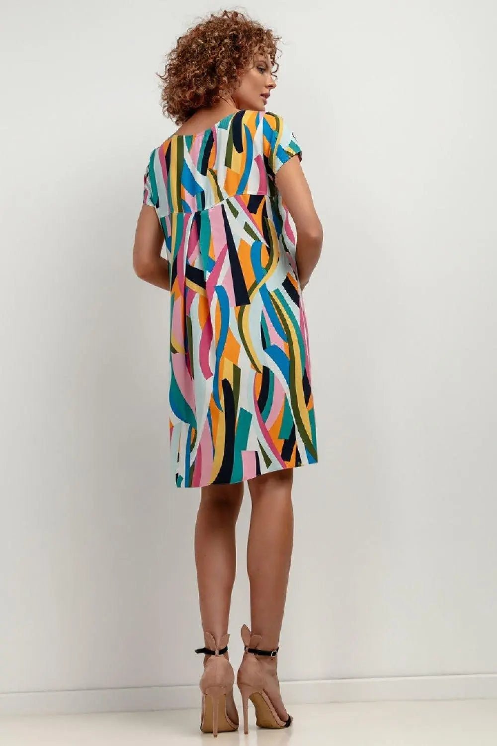 Tessita patterned viscose dress