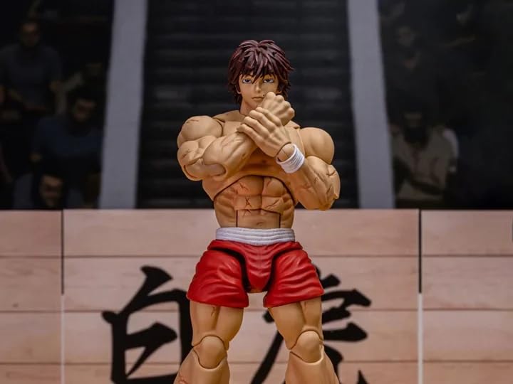 Testbrands Storm Arena Baki Hanma 1/12 Scale Collector Action Figure | Interchangeable Heads & Hands