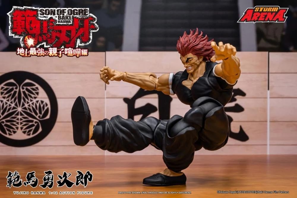 Testbrands Storm Arena Yujiro Hanma 1/12 Scale Collector Action Figure – Interchangeable Heads & Hands