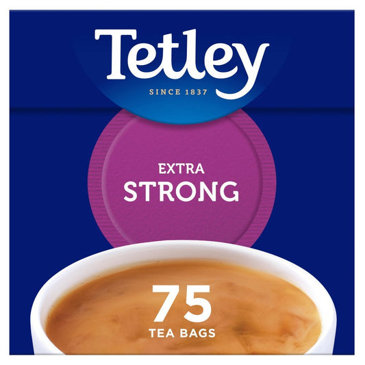 Tetley 75 Extra Strong Tea Bags (Case of 6)