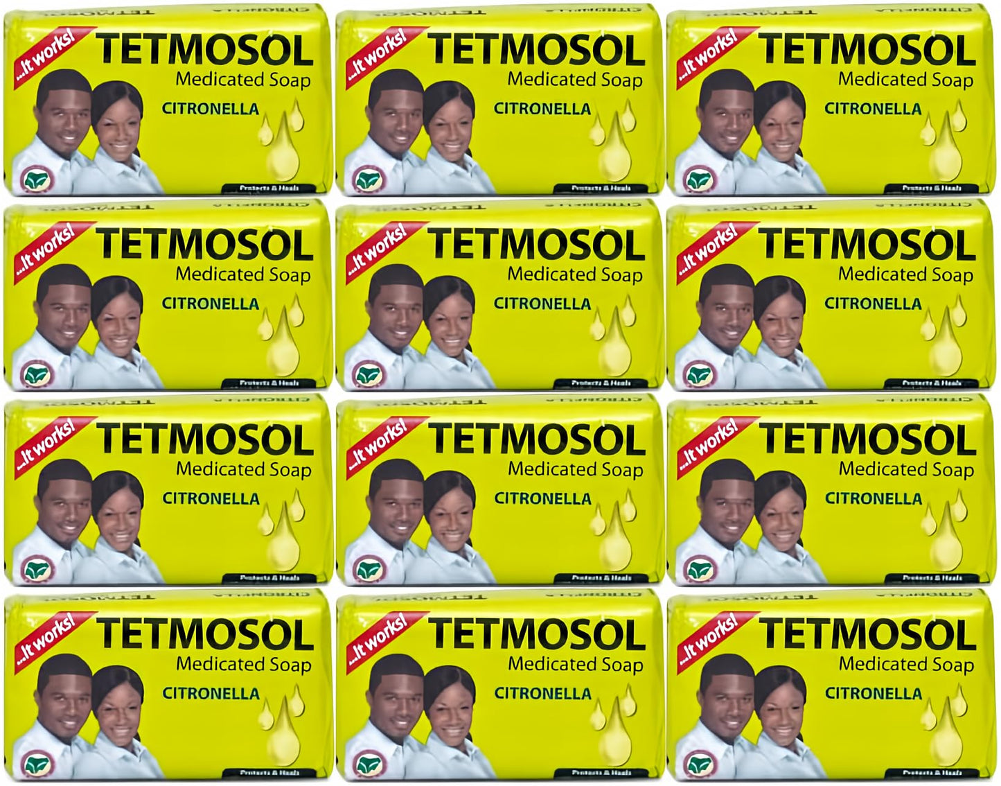 Tetmosol Soap 85g (Pack of 12) by Tetmosol – Gentle Cleansing Bar