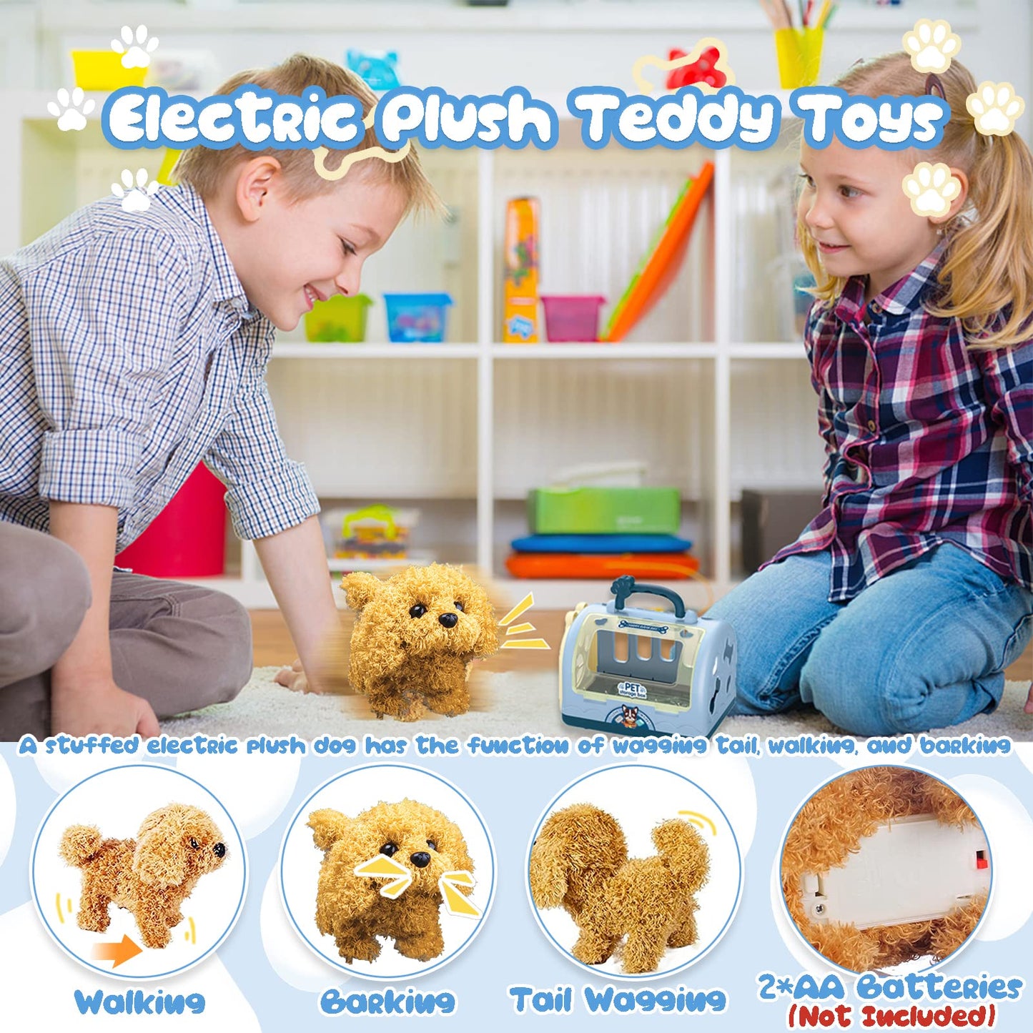 TEUVO Pet Care Playset: Interactive Robot Dog Vet Kit for Kids (Ages 3-7)