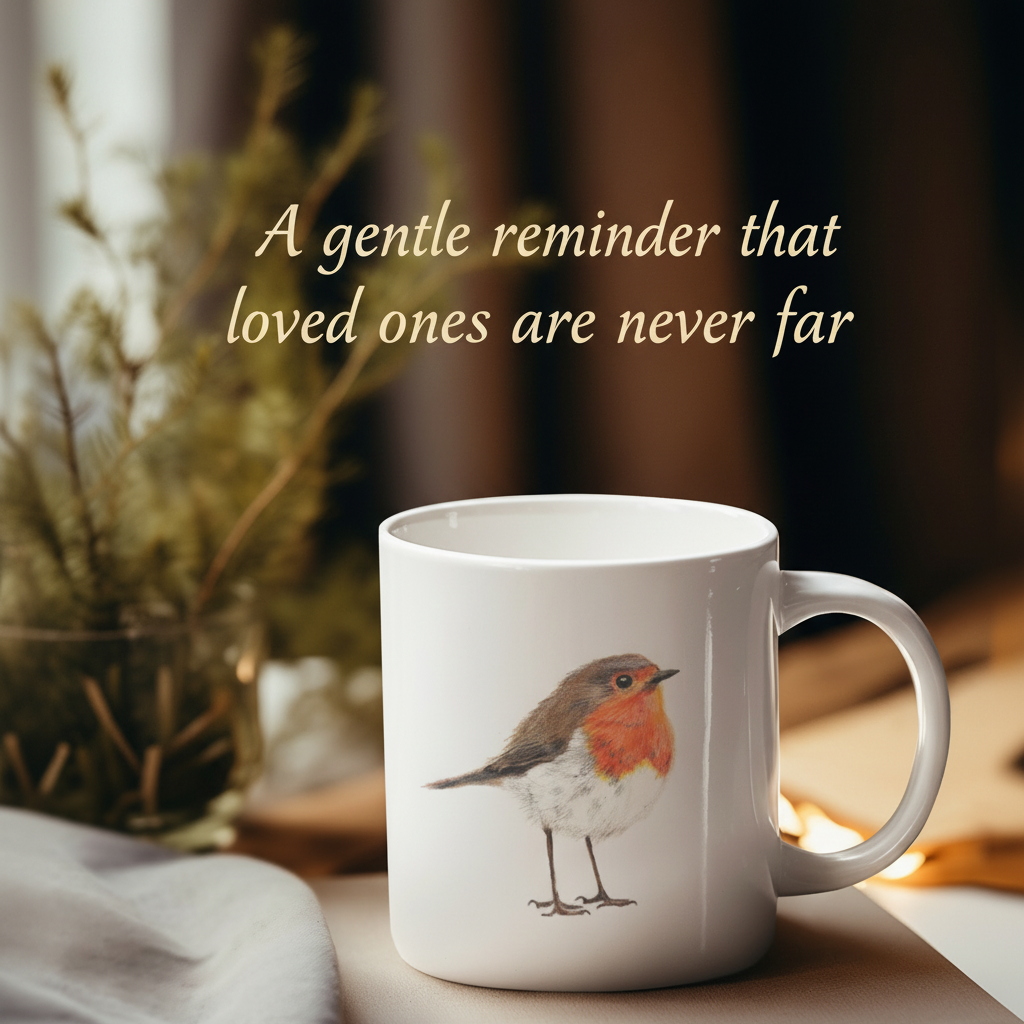Robin Bird Mug – Ceramic Wildlife Coffee Cup