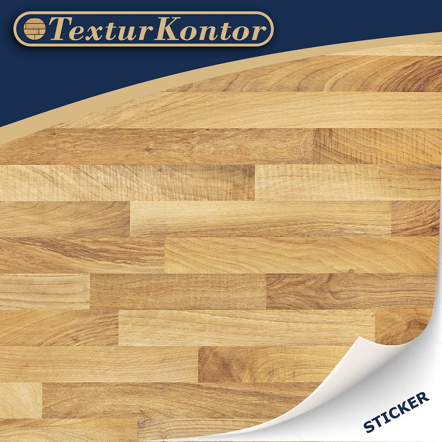 TexturKontor 3 Sheets Self-Adhesive Dollhouse Flooring – Oak Wood, 1:12 Scale