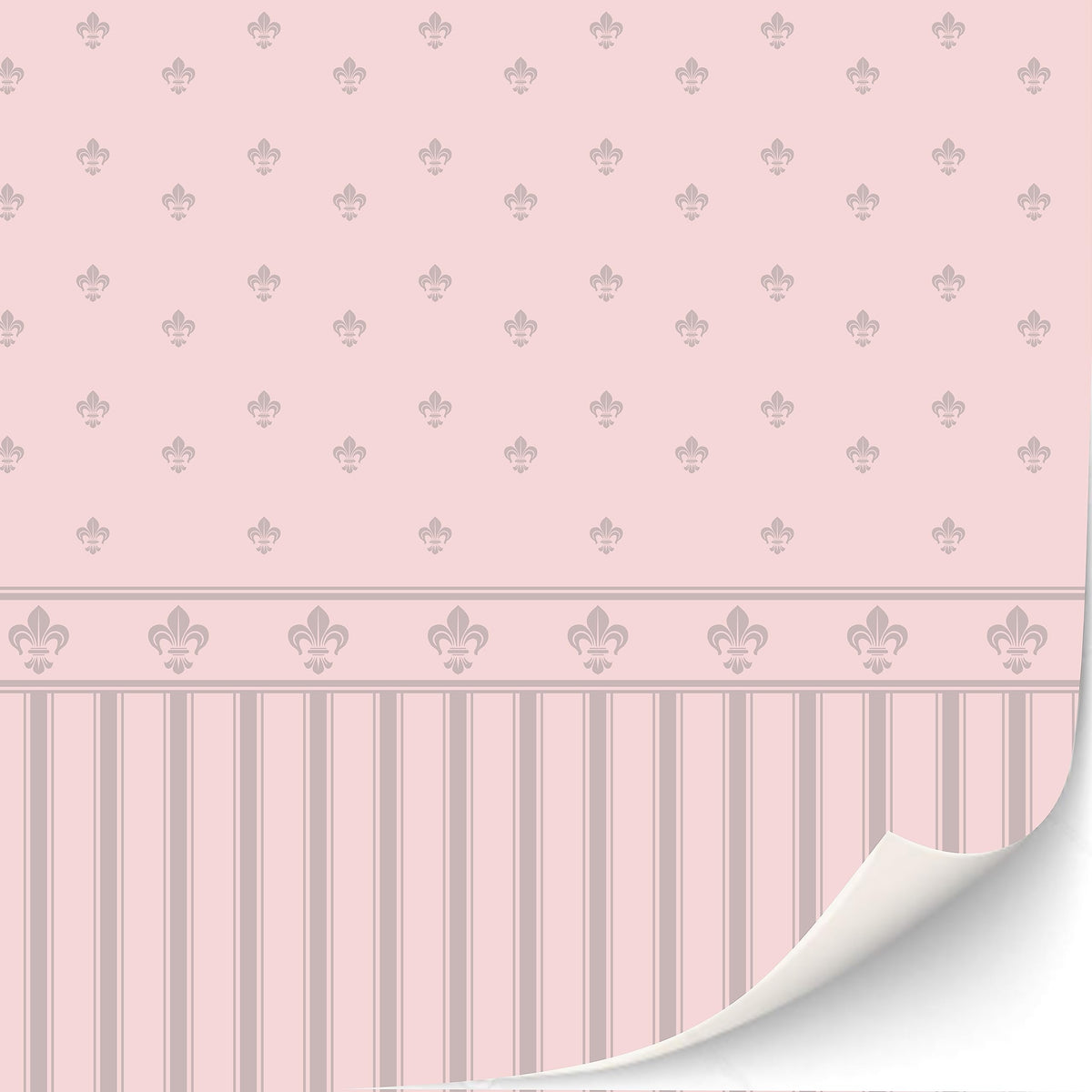 TexturKontor Lilibet: 3 Sheets Self-Adhesive Dollhouse Wallpaper – 1:12 Scale Classic & Victorian
