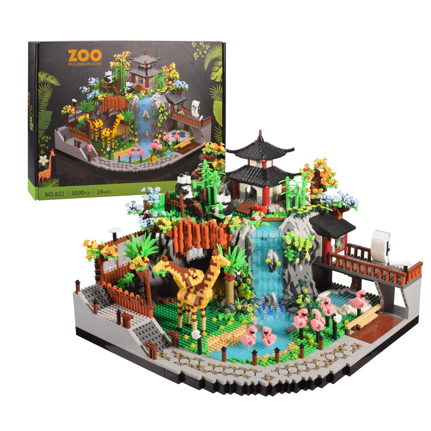 TEXXXIAN Zoo Micro Mini Bricks Desert Park - 5000 Pcs Building Blocks (Ages 14+)