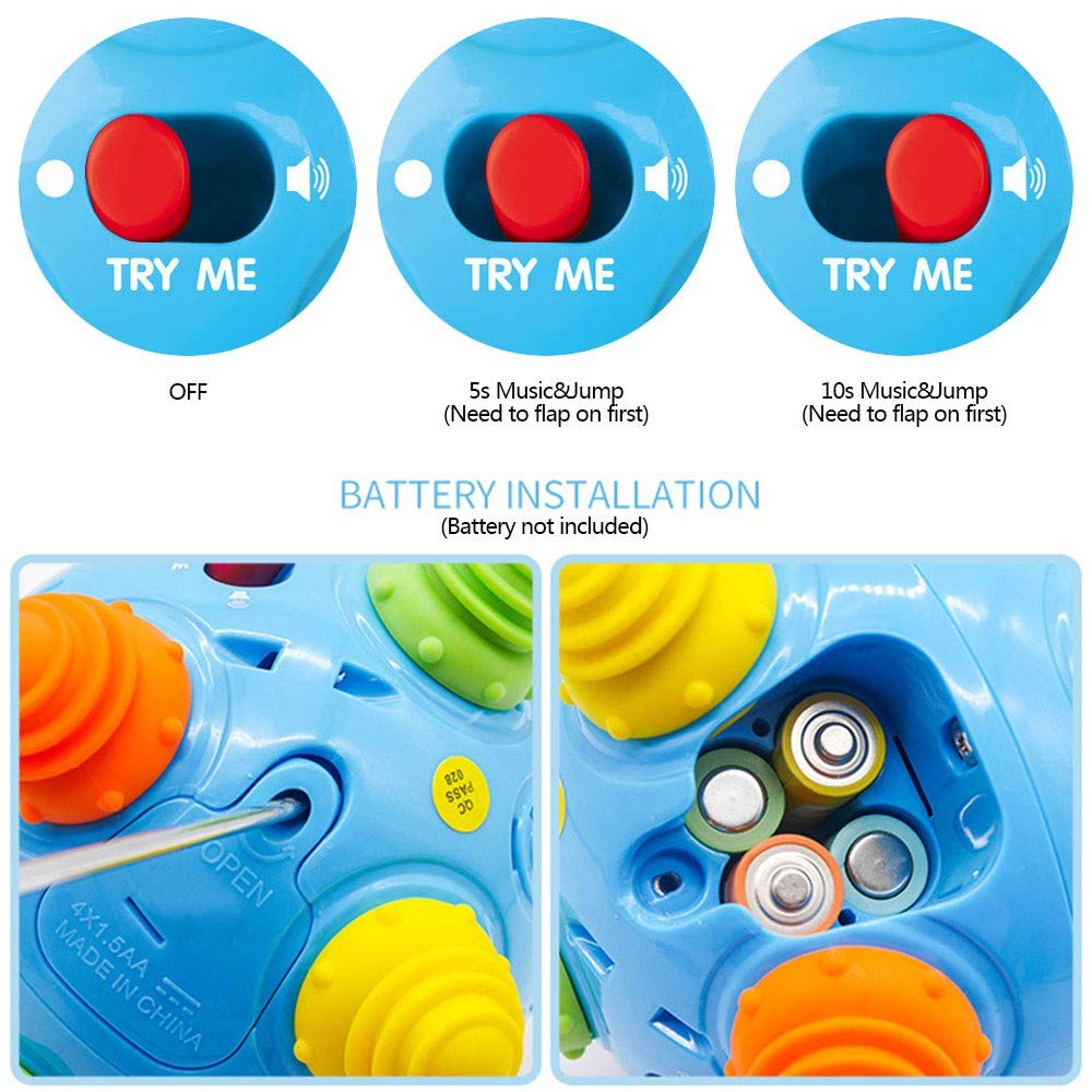 Teytoy Baby Music Shake Dancing Ball Toy – BPA Free, Sensory Ball