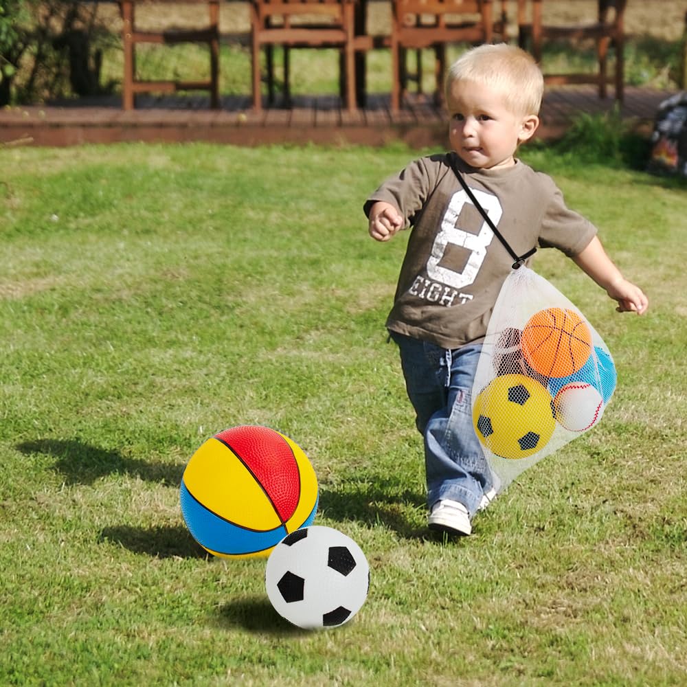 Teytoy 7-Pack Balls for Toddlers 1-3 – Foam Sports Toys for Indoor & Outdoor Play