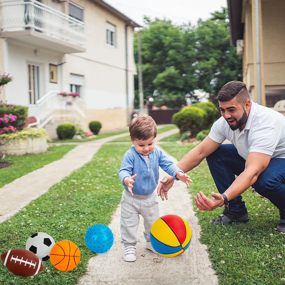 Teytoy 7-Pack Balls for Toddlers 1-3 – Foam Sports Toys for Indoor & Outdoor Play