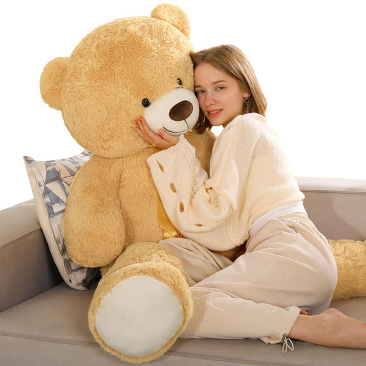 Tezituor 59-Inch Giant Teddy Bear – Life-Size Soft Plush Gift for Kids & Loved Ones