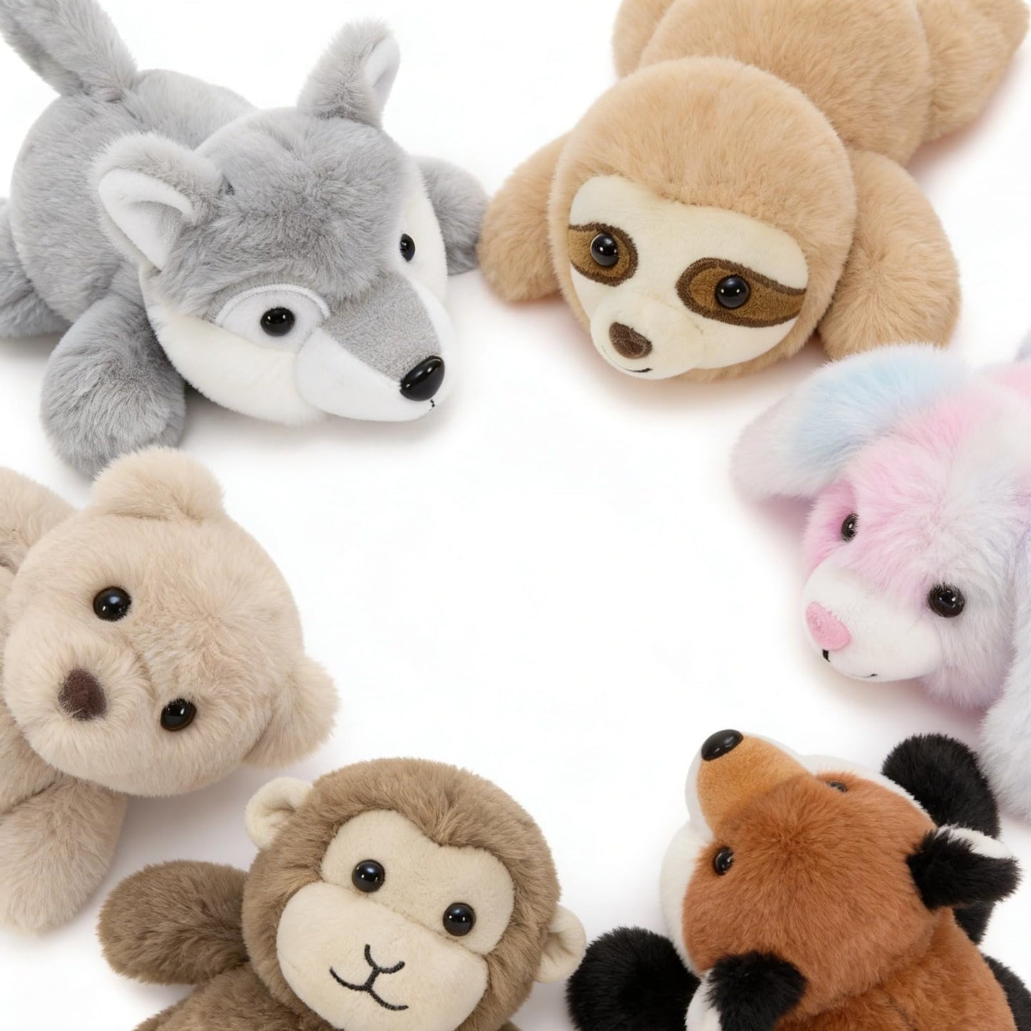 Tezituor 6 Pcs Woodland Plush Set – 7-Inch Stuffed Animals Bulk