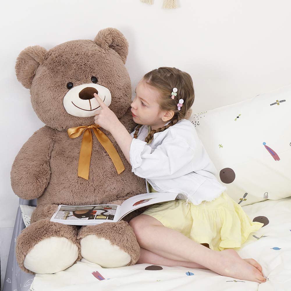 Tezituor Big Teddy Bear - 40'' Giant Plush Toy for Kids & Adults | Life-Size Gift