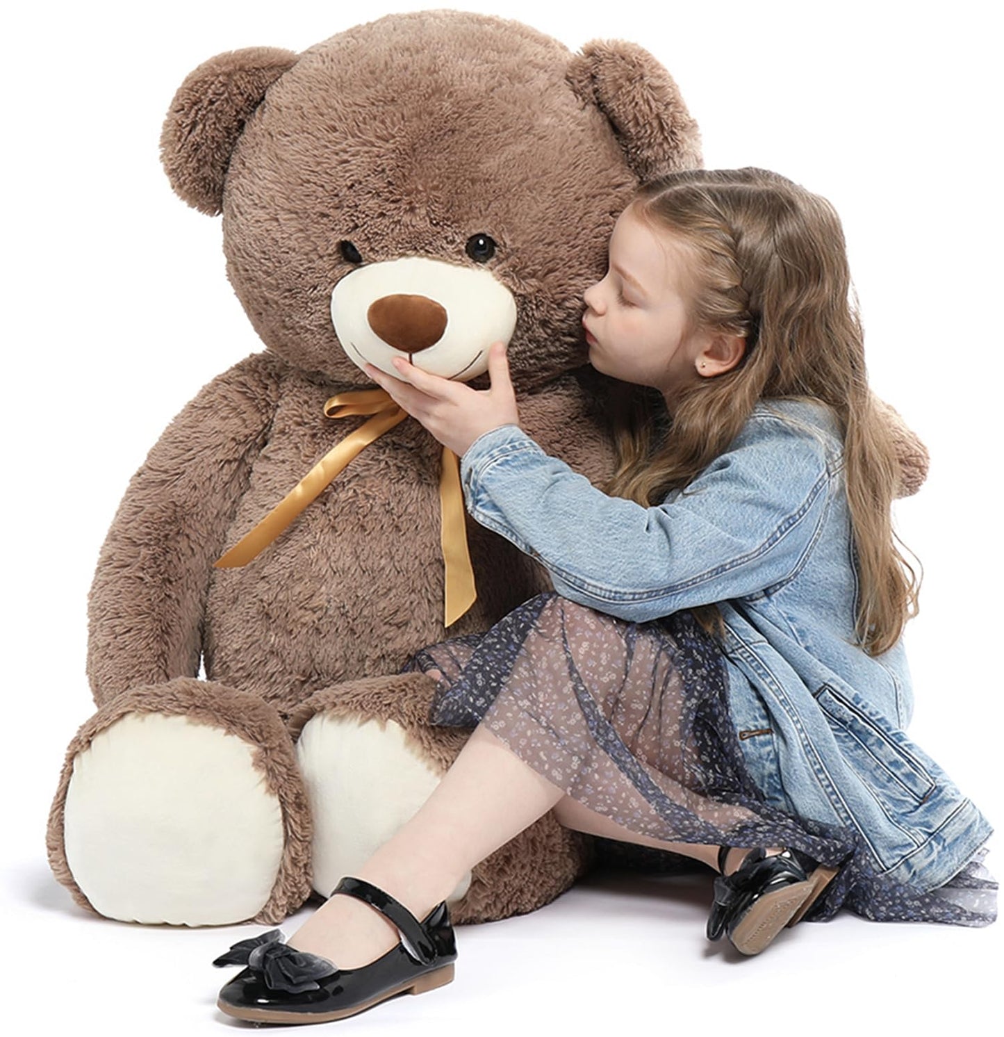 Tezituor Big Teddy Bear - 40'' Giant Plush Toy for Kids & Adults | Life-Size Gift