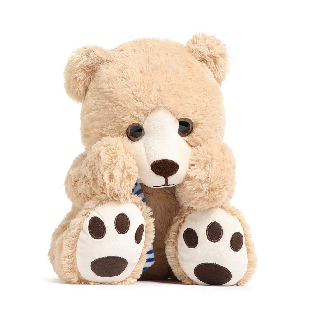 Tezituor 24-Inch Teddy Bear Plush with Scarf | Large Brown Stuffed Animal