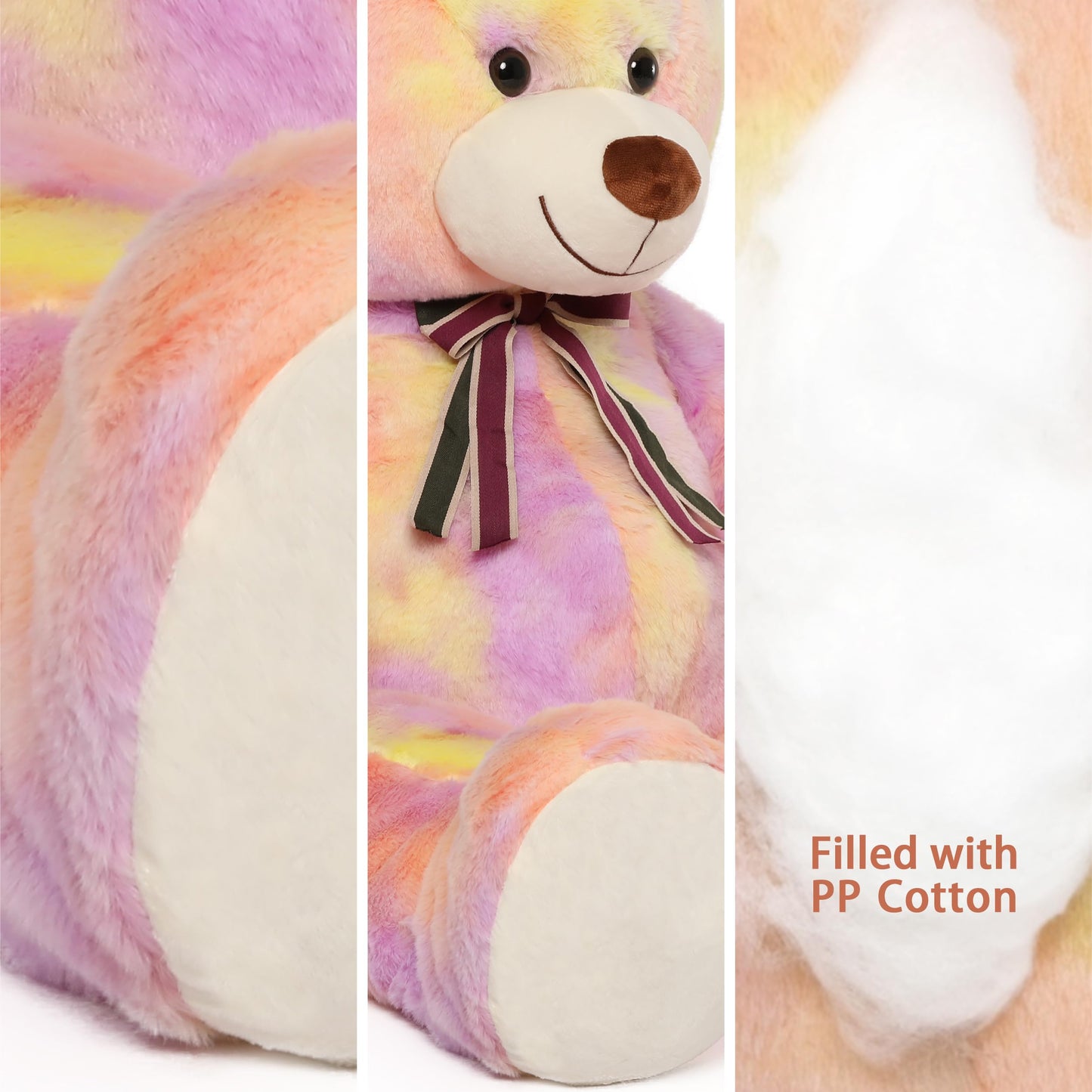 Tezituor Valentine Giant Teddy Bear – 3.3ft Soft Plush for Warmth & Comfort