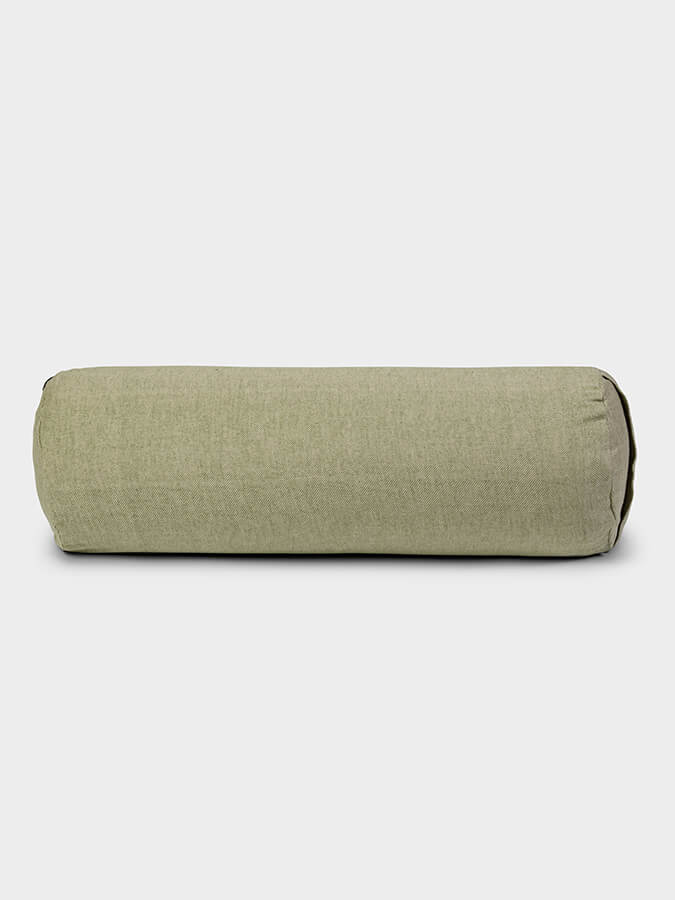 Yoga Studio Organic Buckwheat Two Toned Meditation Bolster Cushion