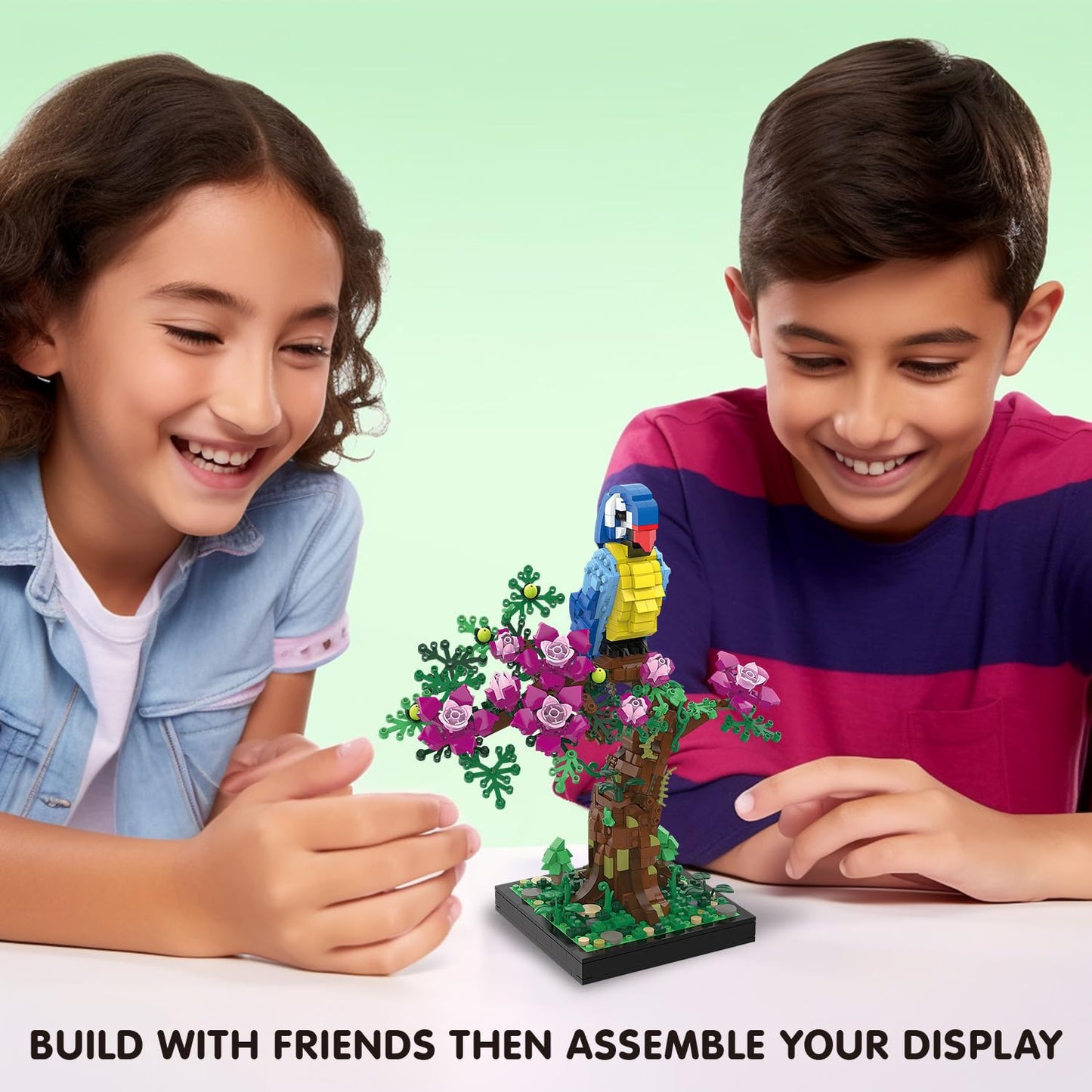 TG BLOCKS Micro Brick Flower Parrot Toy – Micro Building Set for Adults & Teens
