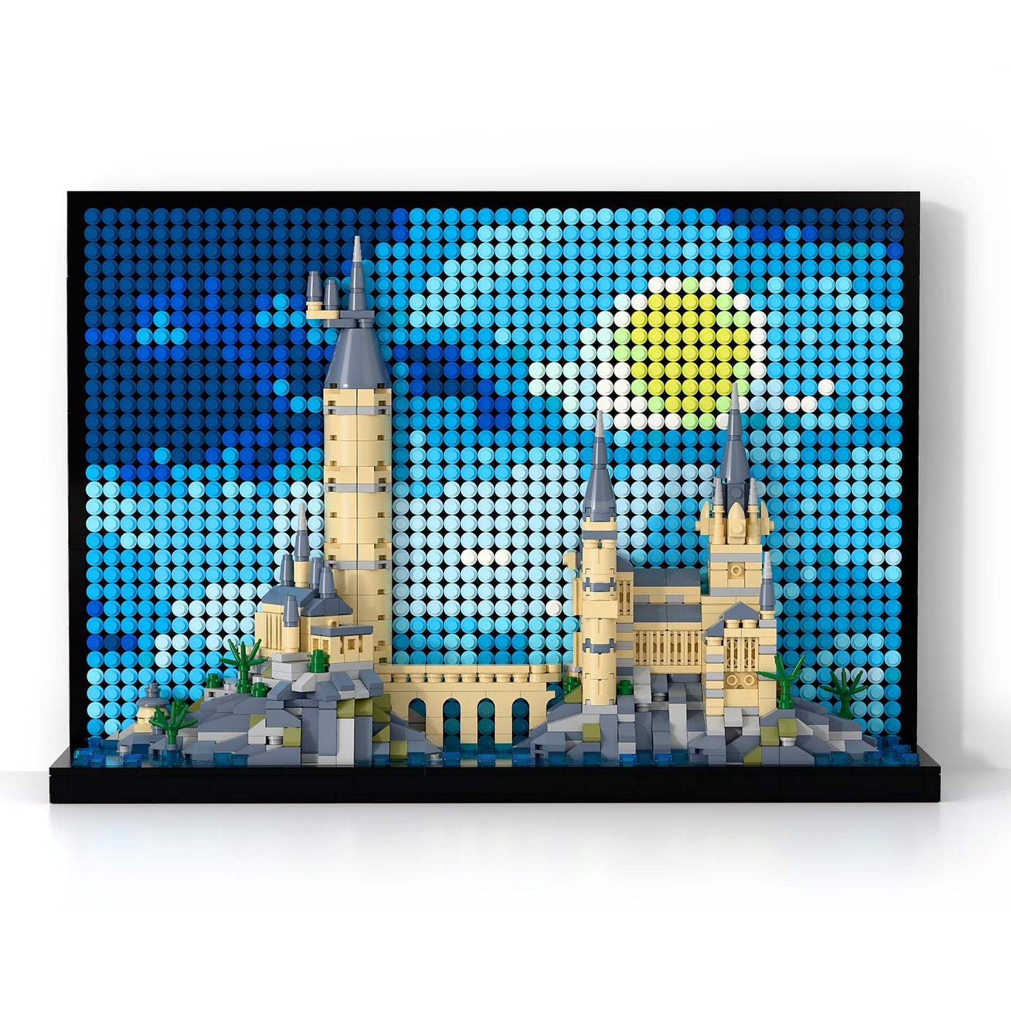 TG BLOCKS Micro Brick Magic Castle: 2-in-1 Wall Art & Display Model | 2565 Pcs