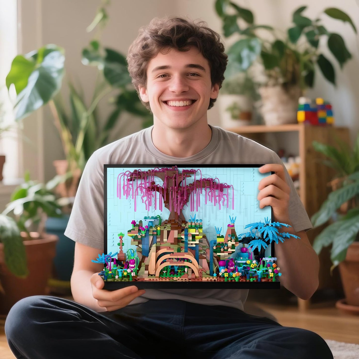 TG BLOCKS Micro Brick Tree of Life Building Set – 1777-Piece 3D Wall Art for Adults & Teens