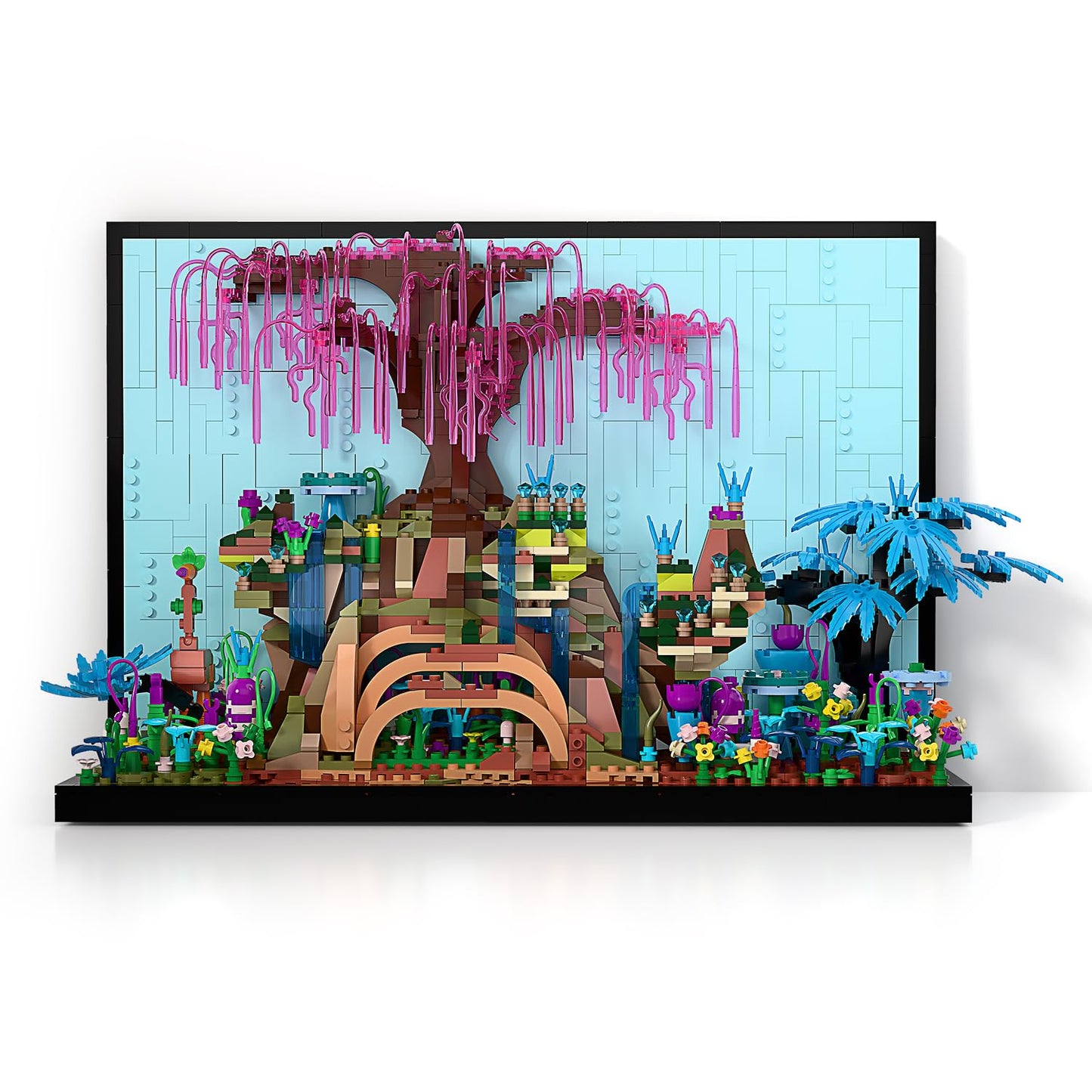 TG BLOCKS Micro Brick Tree of Life Building Set – 1777-Piece 3D Wall Art for Adults & Teens
