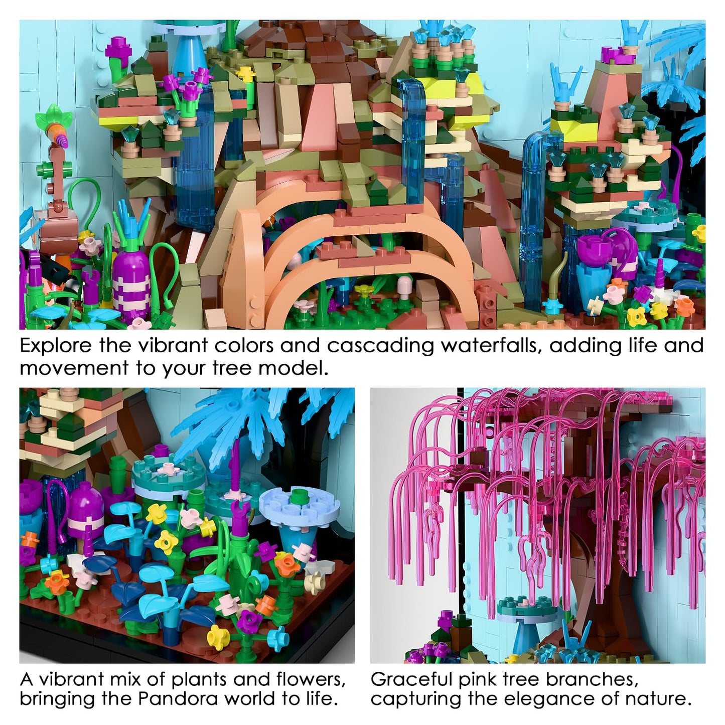 TG BLOCKS Micro Brick Tree of Life Building Set – 1777-Piece 3D Wall Art for Adults & Teens