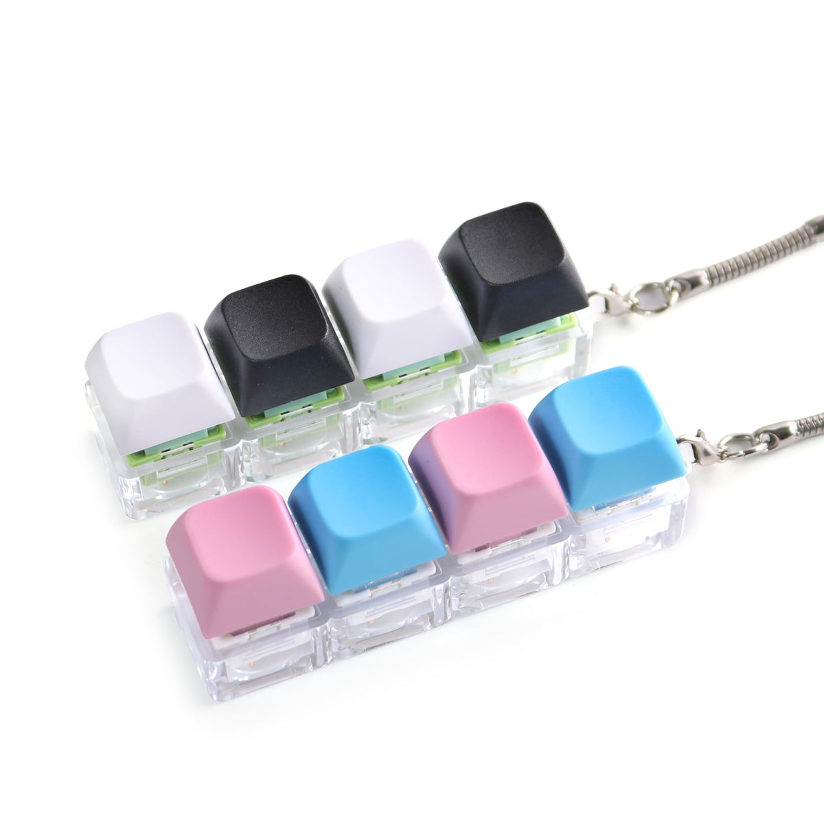 TGIFXD Keyboard Fidgets – 2-Pack Silent & Clicky Fidget Keyboard Keychains