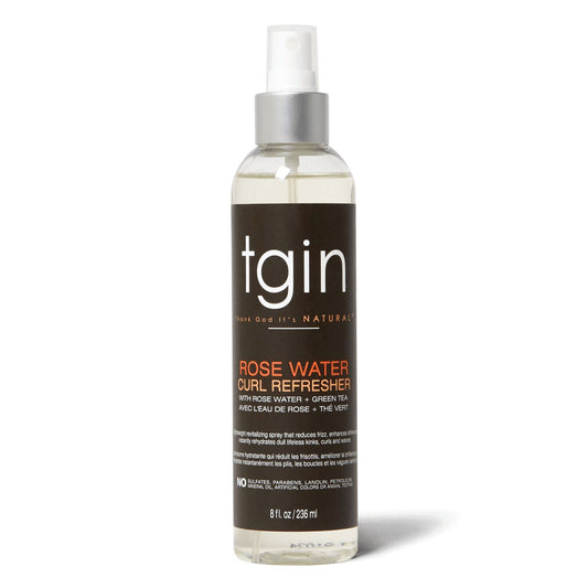 TGIN Rose Water Curl Refresher Defines, Hydrates & Revives Curls for Curly, Coily & Wavy Hair 236ml/7.98 oz