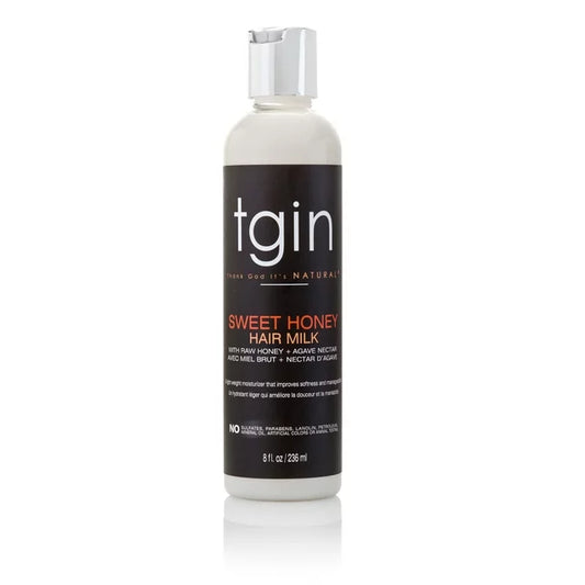TGIN Sweet Honey Hair Milk: Hydrating & Defining for Curly & Coily Hair - 236ml / 7.98 oz