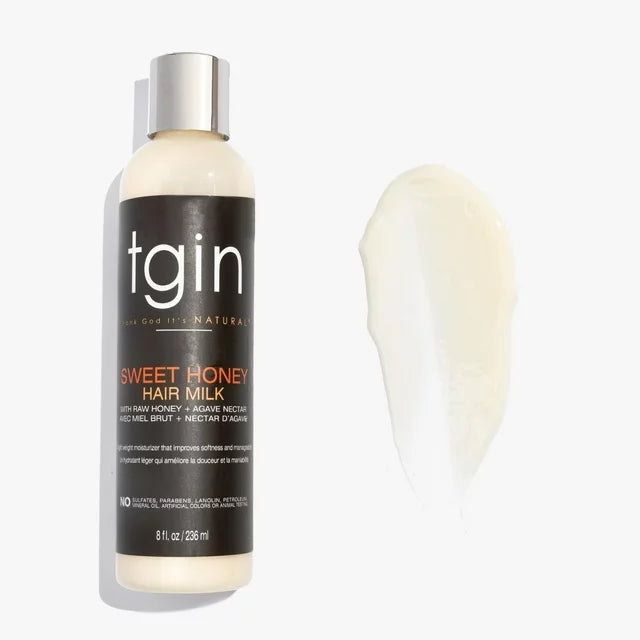 TGIN Sweet Honey Hair Milk: Hydrating & Defining for Curly & Coily Hair - 236ml / 7.98 oz