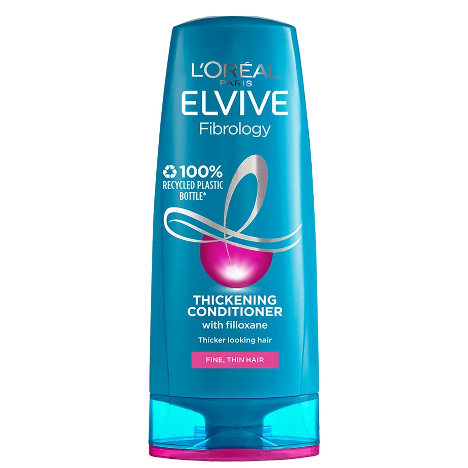 L'Oréal Elvive Fibrology Thickening Conditioner Volumising & Thickening for Fine, Thinning Hair 400ml