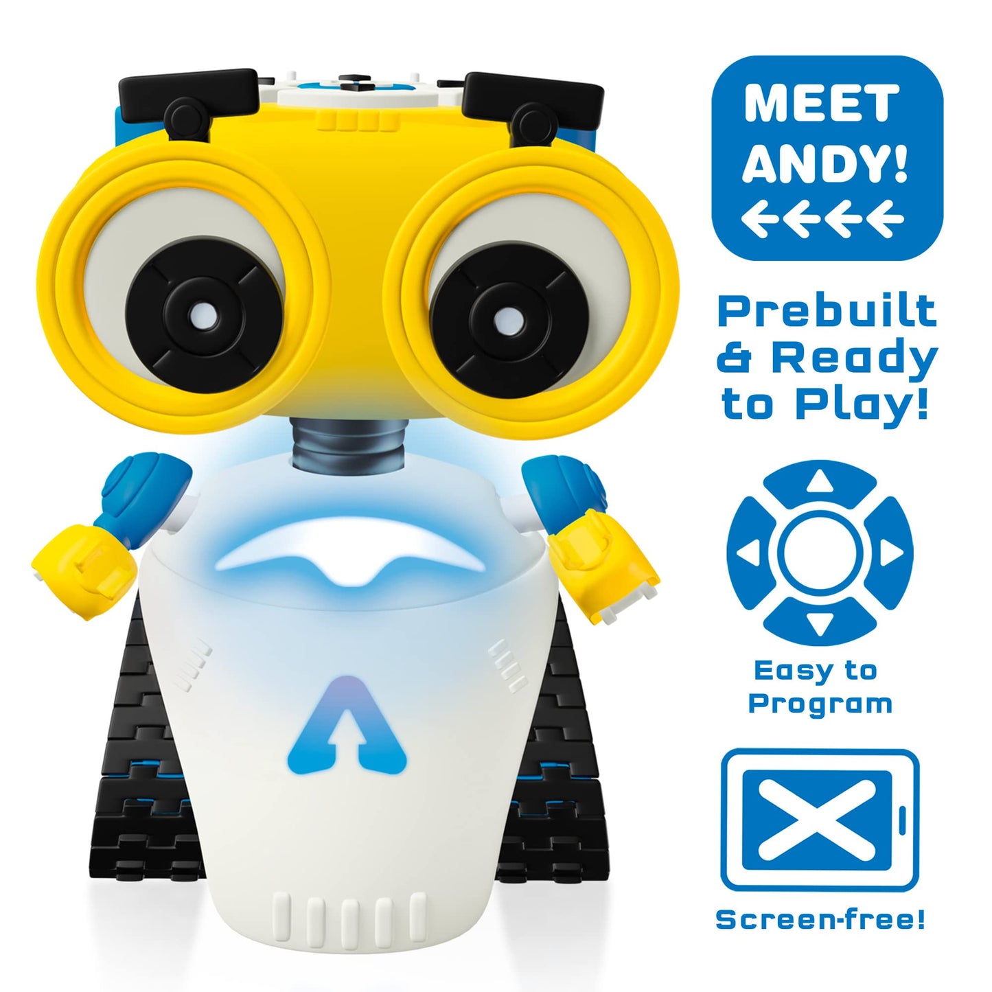 Thames & Kosmos Andy: The Code & Play Robot – Screen-Free Coding Kit for Ages 4+