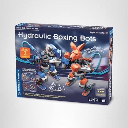 Thames & Kosmos Hydraulic Boxing Bots – Build Two Hydraulic Robots for STEM Play