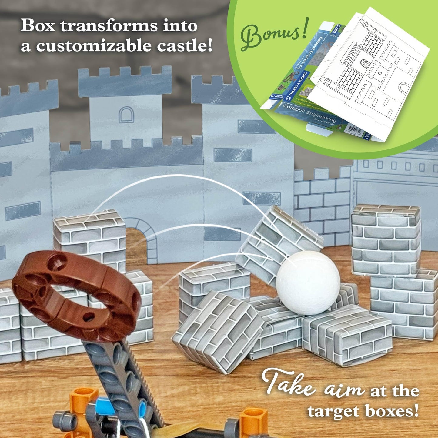 Thames & Kosmos Catapult Engineering STEM Maker Kit – Build 6 Medieval Machines
