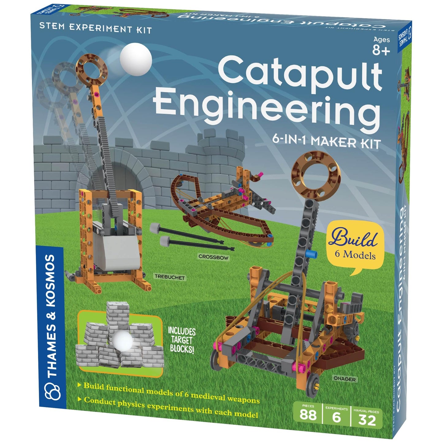 Thames & Kosmos Catapult Engineering STEM Maker Kit – Build 6 Medieval Machines