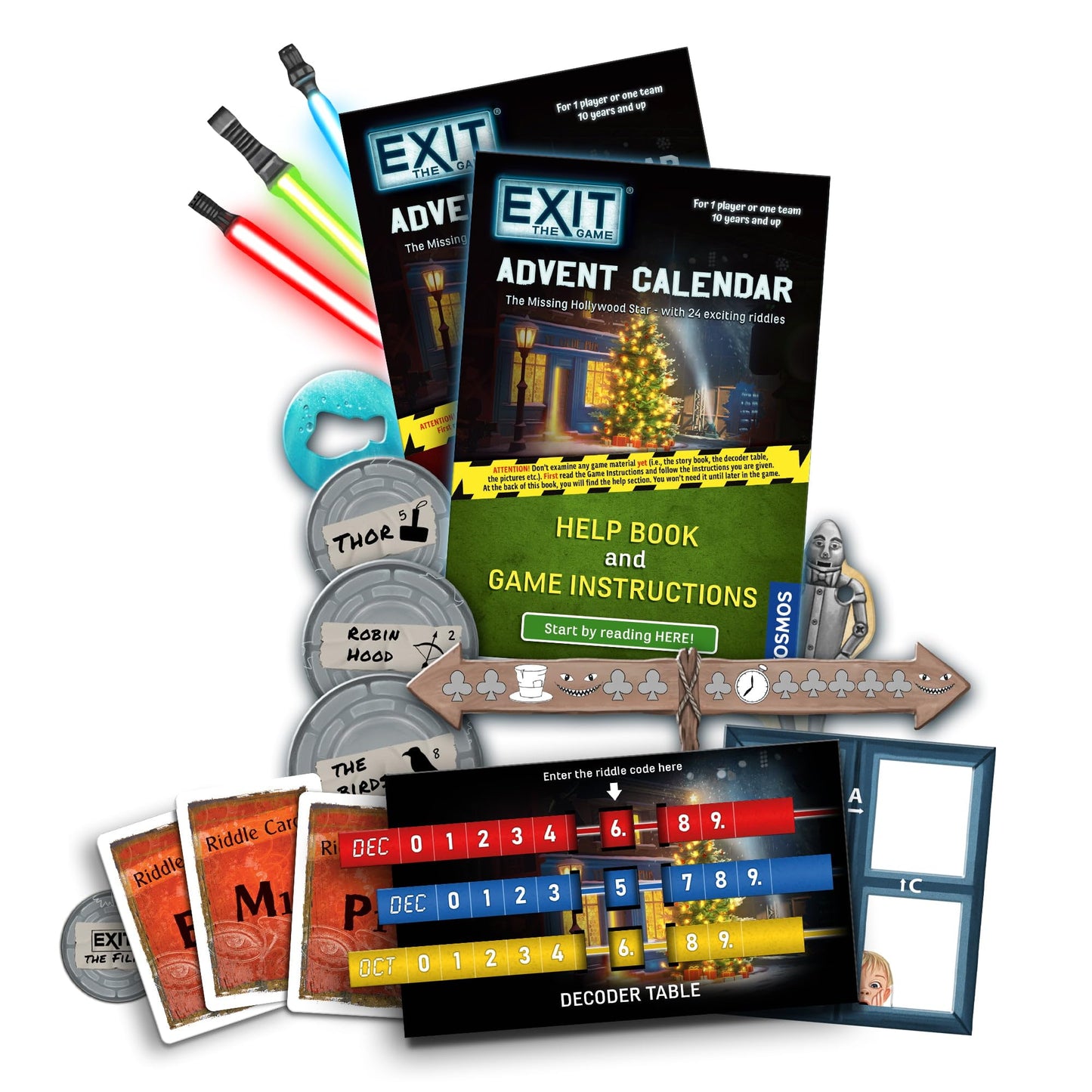 EXIT: The Game Advent Calendar — Missing Hollywood Star | Thames & Kosmos