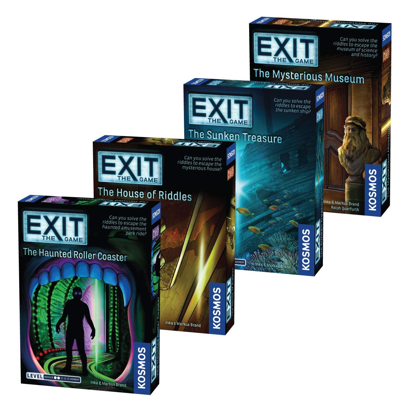 EXIT: The Game 4-Pack Escape Room Bundle – Thames & Kosmos (1-4 Players, Ages 10+)