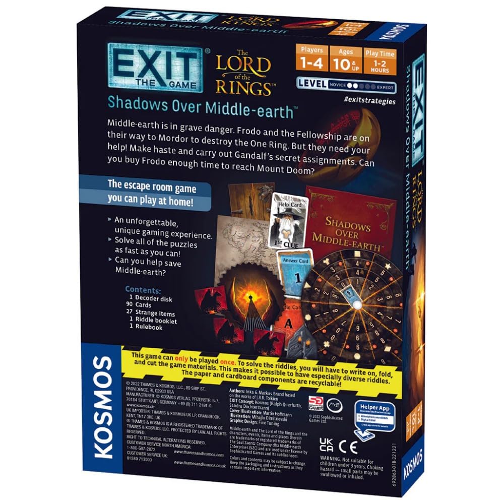 EXIT: The Game - The Lord of the Rings: Shadows Over Middle-Earth | Thames & Kosmos