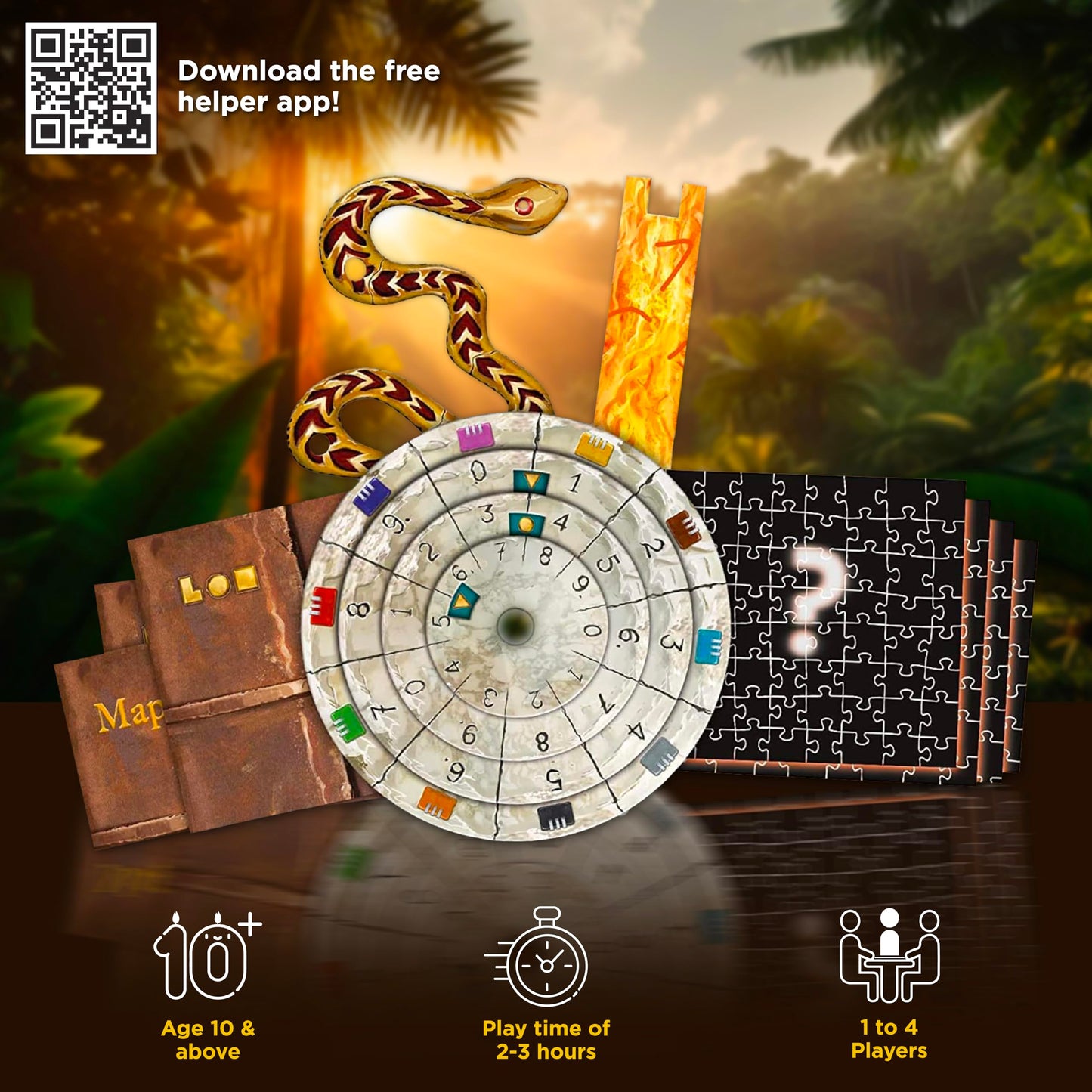 Exit: The Sacred Temple (With Jigsaw Puzzles) | Thames & Kosmos – Family Escape Room Game