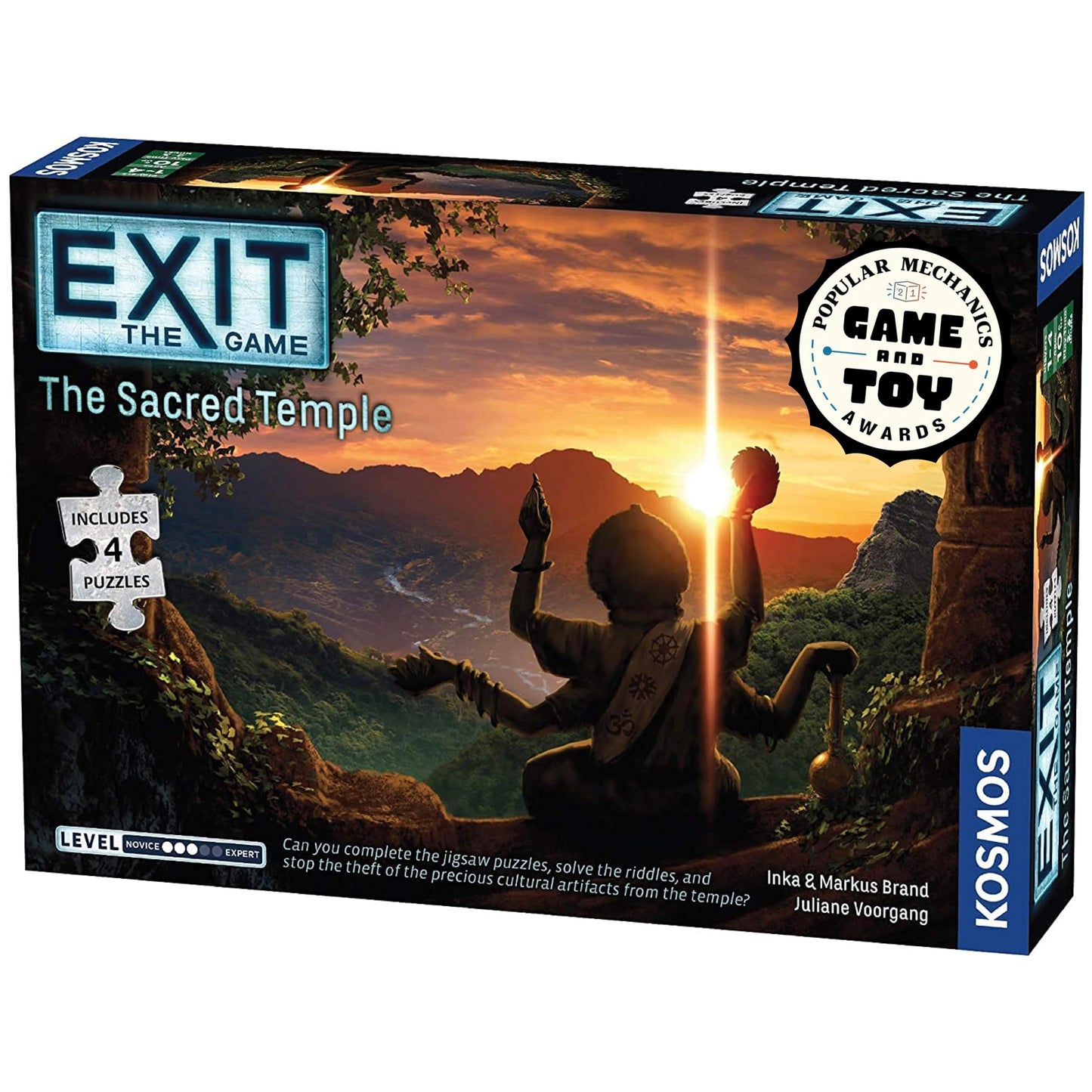 Exit: The Sacred Temple (With Jigsaw Puzzles) | Thames & Kosmos – Family Escape Room Game