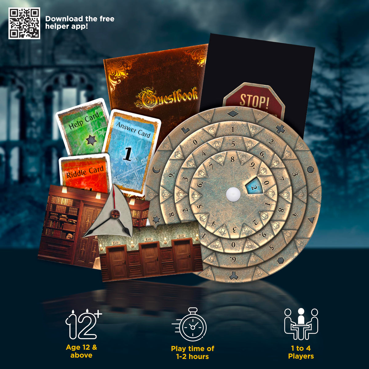 EXIT: The Sinister Mansion by Thames & Kosmos – Card Escape Game for Home Play