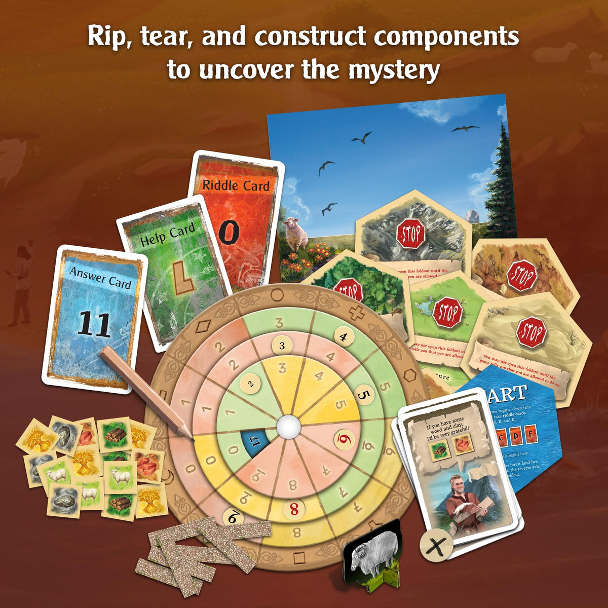 EXIT: The Game Adventures on Catan — Cooperative Escape Room by Thames & Kosmos (1–4 Players)